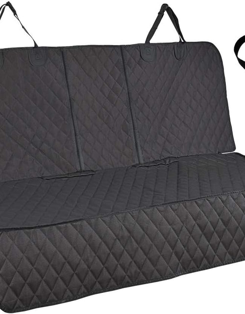 Load image into Gallery viewer, Honest Dog Car Seat Covers with Mesh Window, Side Flap for Cars, Trucks, and Suv'S - Waterproof &amp; Nonslip Pet Seat Cover for Backseat(Black, 57”W X 47”L)
