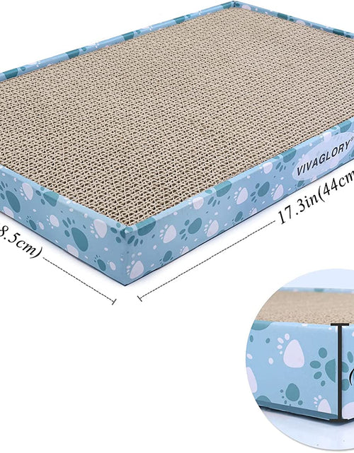 Load image into Gallery viewer, Cat Scratcher, Cat Scratching Pads with Box, Reversible Cat Scratching Board Cat Scratchers for Indoor Cats Kitty, Cardboard Cat Scratcher, Catnip Included, 3 Pack, Extra Wide
