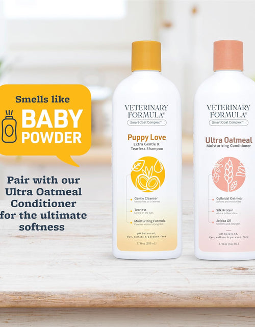 Load image into Gallery viewer, Solutions Puppy Love Extra Gentle Tearless Shampoo,17 Oz – Safe for Puppies over 6 Weeks –Puppy Shampoo with Fresh Scent,Long-Lasting Clean – Cleanses without Drying Delicate Skin
