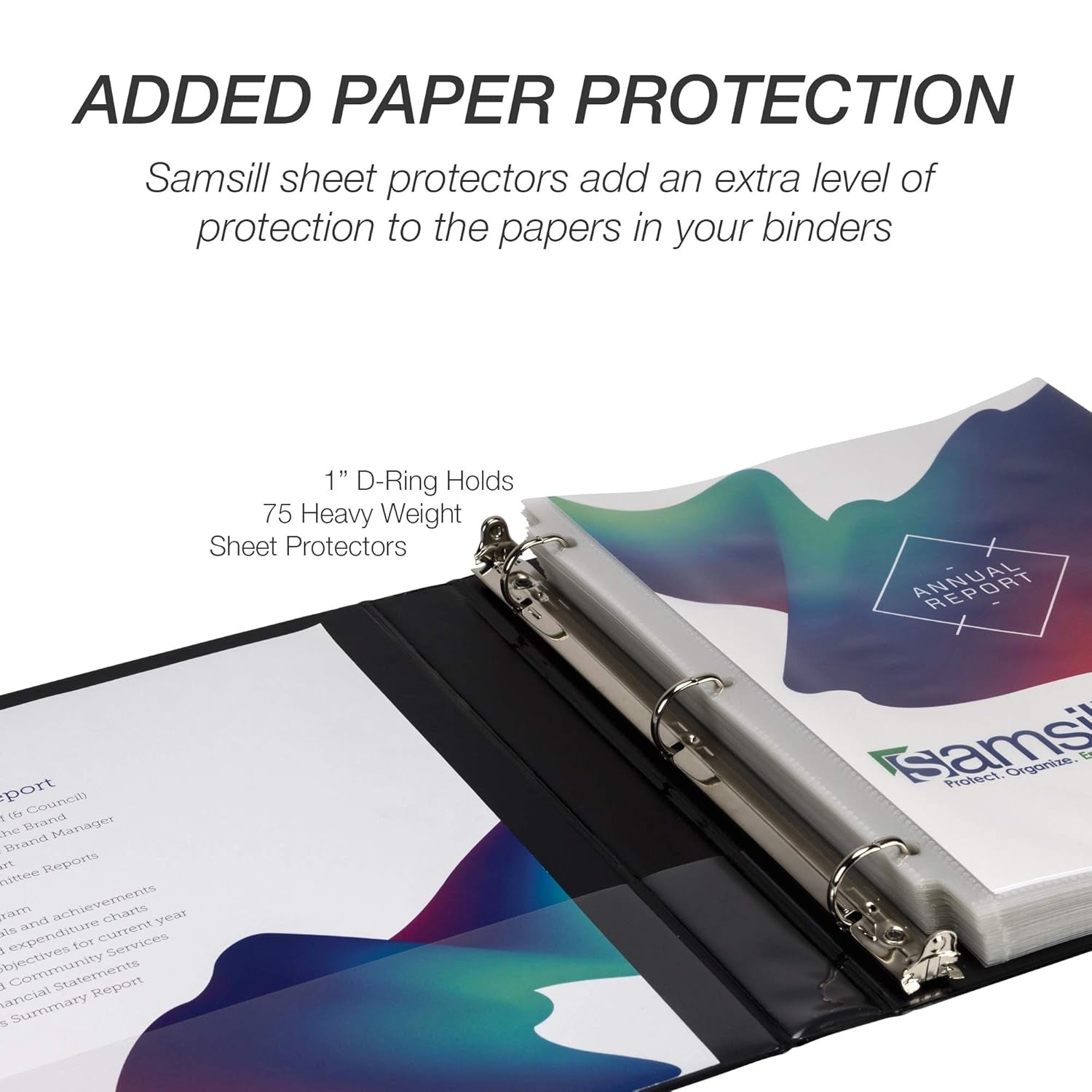 Durable 1 Inch D Ring Black Binder/Customizable Clear View Binder/Bulk Binder 12 Pack/Black 3 Ring Binder/One Inch Binder