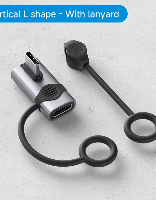 Load image into Gallery viewer, 240W USB C to C Adapter 40Gbps 8K 60Hz 90 Degree Converter USB4 Adapter for Thunderbolt 4/3 Macbook Iphone 17 Pro Tablet
