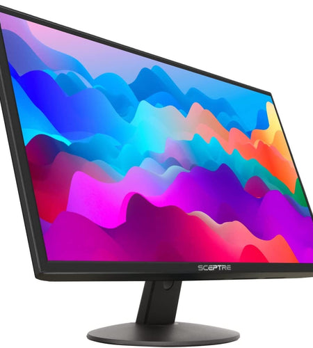 E249W-19203R 24-Inch FHD LED Gaming Monitor 2X HDMI VGA 75Hz Build-In Speakers, Machine Black