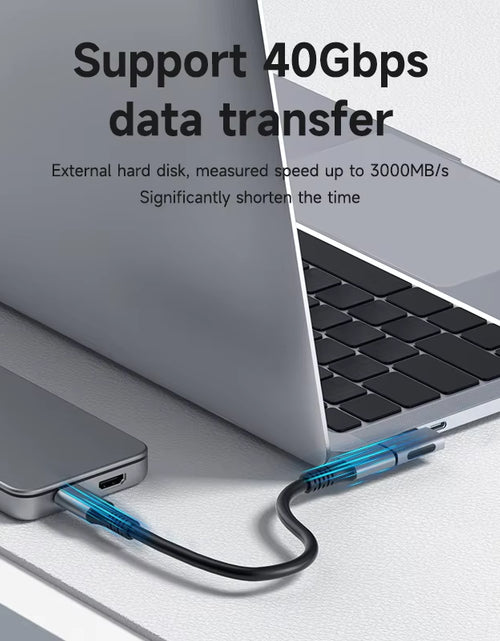 Load image into Gallery viewer, 240W USB C to C Adapter 40Gbps 8K 60Hz 90 Degree Converter USB4 Adapter for Thunderbolt 4/3 Macbook Iphone 17 Pro Tablet
