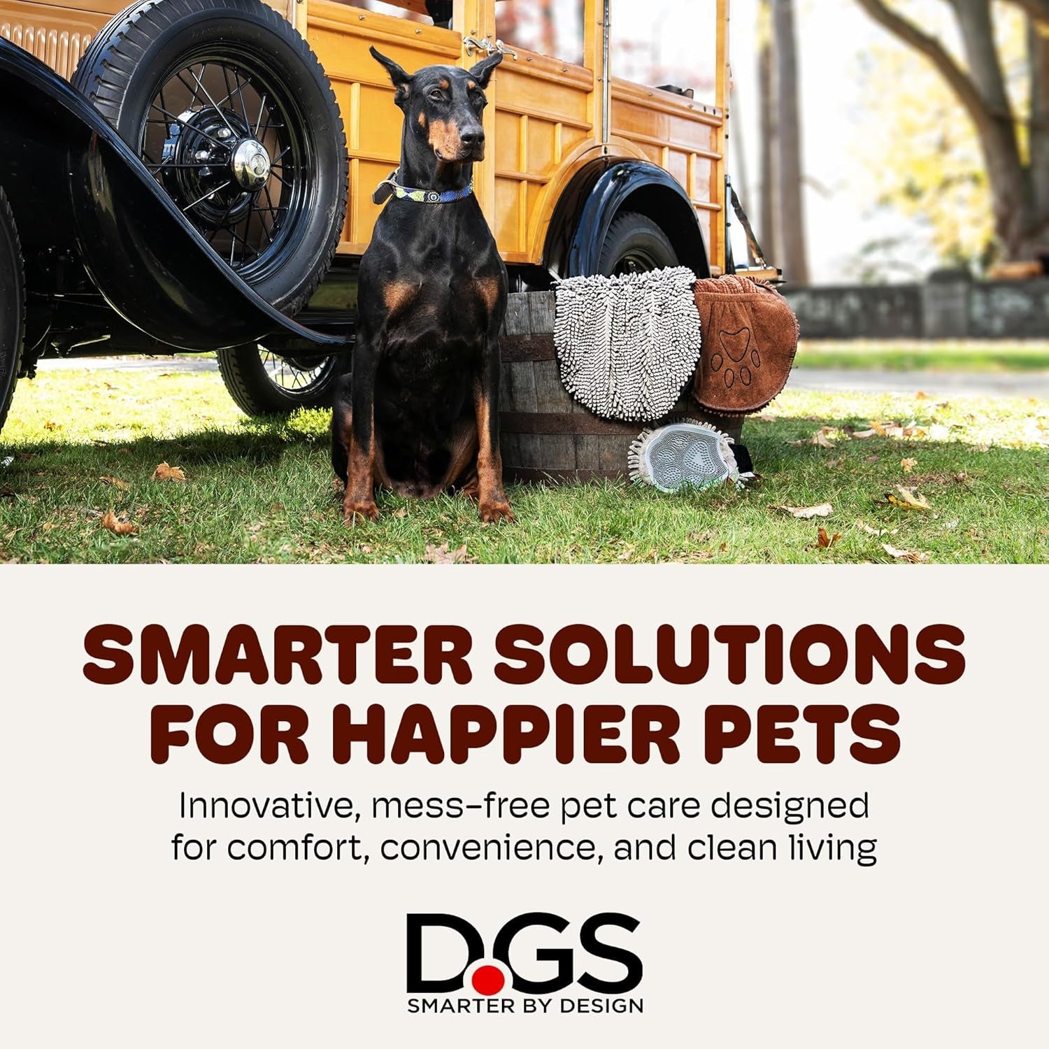 Shammy Dog Towels for Drying Dogs - Heavy Duty Soft Microfiber Bath Towel - Super Absorbent, Quick Drying, & Machine Washable - Must Have Dog & Cat Bathing Supplies | Grey 13X31