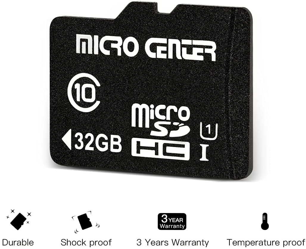 32GB Class 10 Micro SDHC Flash Memory Card with Adapter for Mobile Device Storage Phone, Tablet, Drone & Full HD Video Recording - 80Mb/S UHS-I, C10, U1 (5 Pack)