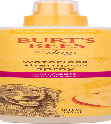 Burt'S Bees for Dogs Natural Waterless Shampoo Spray for Dogs, Apple and Honey Waterless Shampoo Spray, Dogs Shampoo, Dog Bathing Supplies, Dog Wash, Dog Grooming Supplies, Dog Spray