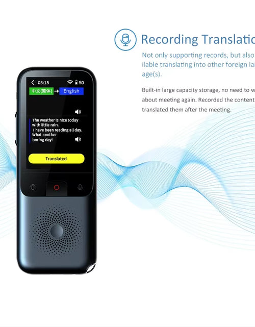 Load image into Gallery viewer, T11 Portable Audio Translator 138 Language Smart Translator Offline in Real Time Smart Voice AI Voice Photo Translator T10Pro
