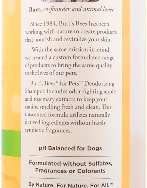 Load image into Gallery viewer, Burt'S Bees for Dogs Deodorizing Dog Shampoo and Dog Deodorizing Spray, Apple &amp; Rosemary Dog Shampoo, Natural Dog Shampoo, Puppy Shampoo, Dog Bathing Supplies, Dog Wash, Pet Shampoo

