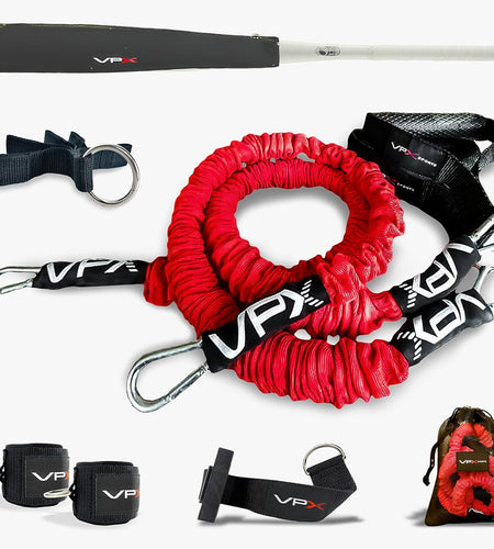 VPX Power Resistance Training System 3.0 | Total 3-Way Stacking Home, Gym, Sport Fitness | Men & Women | 220 Lbs Adjustable Suspension Resistant Strength | Leg, Squat, Press, Push, Glute, Arm, LAT