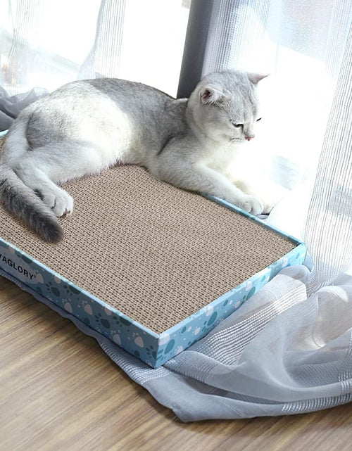 Load image into Gallery viewer, Cat Scratcher, Cat Scratching Pads with Box, Reversible Cat Scratching Board Cat Scratchers for Indoor Cats Kitty, Cardboard Cat Scratcher, Catnip Included, 3 Pack, Extra Wide
