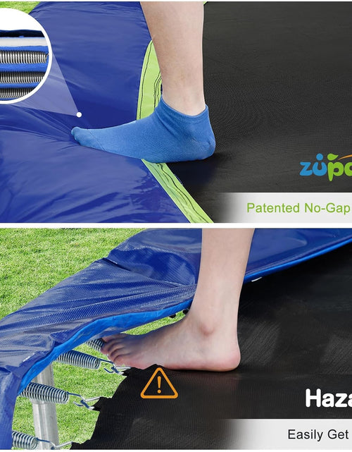 Load image into Gallery viewer, 15 14 12 10 8FT Trampoline for Kids with Safety Enclosure Net 425LBS Weight Capacity Outdoor Backyards Trampolines with Non-Slip Ladder All Accessories for Children Adults Family
