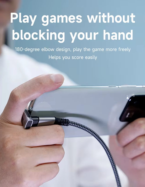 Load image into Gallery viewer, 240W USB C to C Adapter 40Gbps 8K 60Hz 90 Degree Converter USB4 Adapter for Thunderbolt 4/3 Macbook Iphone 17 Pro Tablet
