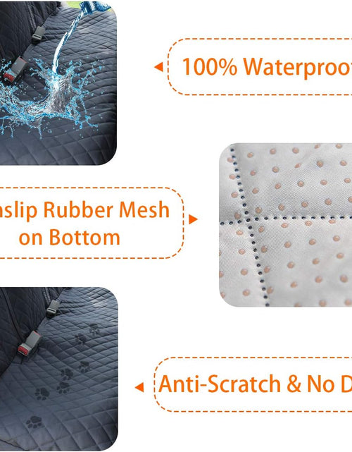 Load image into Gallery viewer, Honest Dog Car Seat Covers with Mesh Window, Side Flap for Cars, Trucks, and Suv'S - Waterproof &amp; Nonslip Pet Seat Cover for Backseat(Black, 57”W X 47”L)
