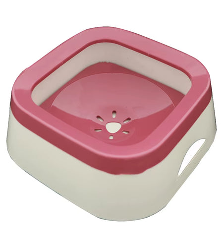 Dog Drinking Water Bowl Floating Non-Wetting Mouth Cat Bowl without Spill Drinking Water Dispenser Plastic Anti-Over Dog Bowl