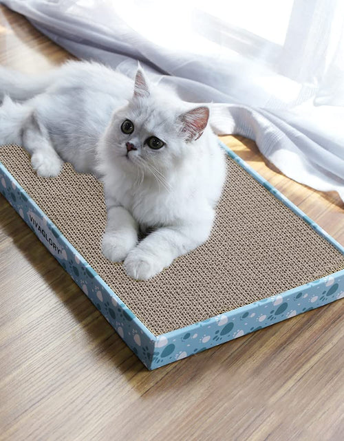 Load image into Gallery viewer, Cat Scratcher, Cat Scratching Pads with Box, Reversible Cat Scratching Board Cat Scratchers for Indoor Cats Kitty, Cardboard Cat Scratcher, Catnip Included, 3 Pack, Extra Wide
