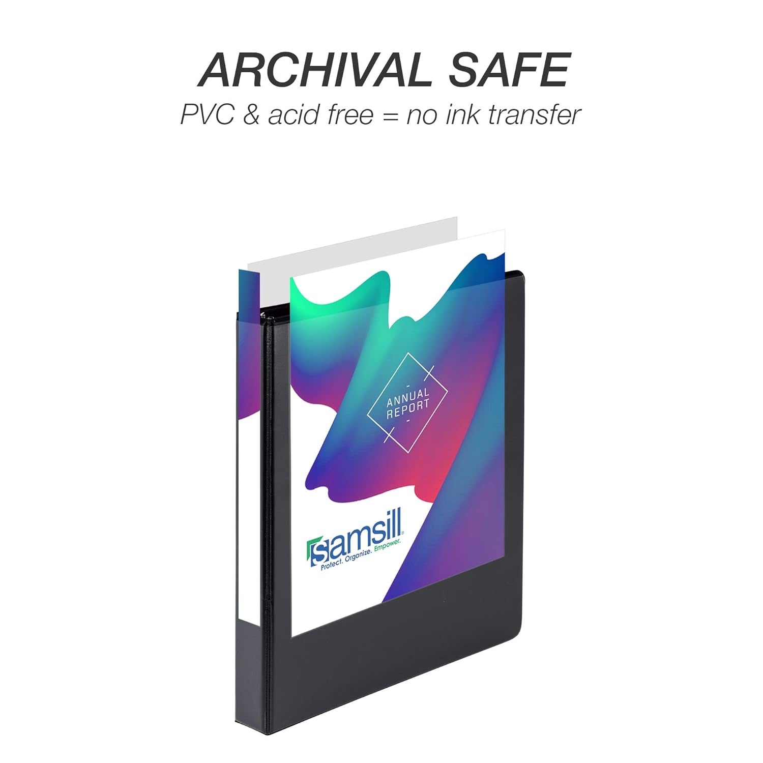 Durable 1 Inch D Ring Black Binder/Customizable Clear View Binder/Bulk Binder 12 Pack/Black 3 Ring Binder/One Inch Binder